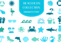 Beach Icon Collection Font - Featured Image