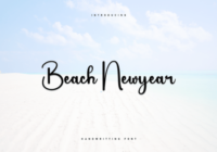 Beach Newyear Font - Featured Image