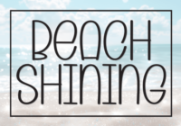 Beach Shining Font - Featured Image