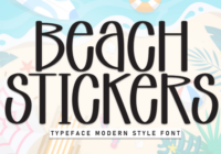 Beach Stickers Font - Featured Image