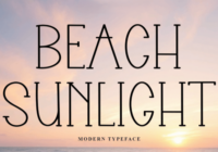 Beach Sunlight Font - Featured Image