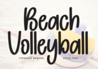 Beach Volleyball Font - Featured Image