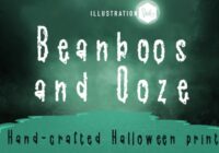 Beanboos and Ooze Font - Featured Image
