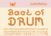 Beat of Drum Font - Featured Image