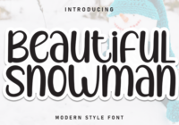 Beatiful Snowman Font - Featured Image
