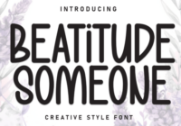 Beatitude Someone Font - Featured Image