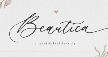 Beautica Beautiful Calligraphy Font - Featured Image