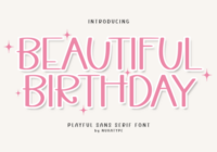 Beautiful Birthday Font - Featured Image