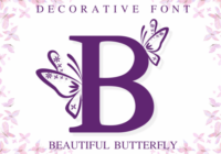 Beautiful Butterfly Font - Featured Image