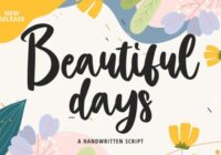 Beautiful Days Font - Featured Image