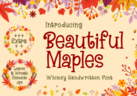 Beautiful Maples Font - Featured Image