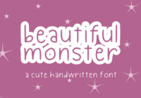 Beautiful Monster Font - Featured Image