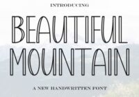 Beautiful Mountain Font - Featured Image