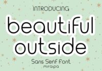 Beautiful Outside Font - Featured Image