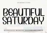 Beautiful Saturday Font - Featured Image