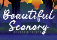 Beautiful Scenery Font - Featured Image