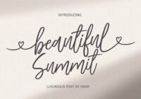 Beautiful Summit Font - Featured Image