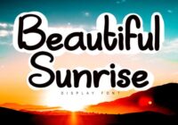 Beautiful Sunrise Font - Featured Image
