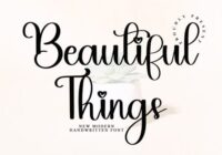 Beautiful Things Font - Featured Image