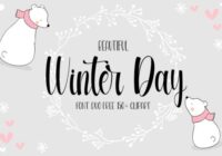 Beautiful Winter Day Font - Featured Image