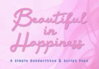 Beautiful in Happiness Font - Featured Image