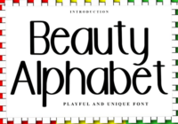 Beauty Alphabet Font - Featured Image