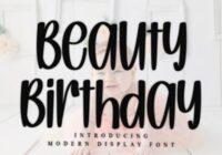 Beauty Birthday Font - Featured Image