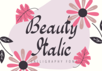 Beauty Italic Font - Featured Image