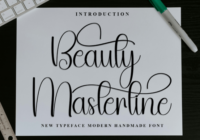 Beauty Masterline Font - Featured Image