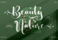 Beauty Nature Font - Featured Image
