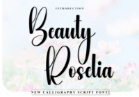 Beauty Roselia Font - Featured Image