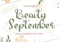 Beauty September Font - Featured Image