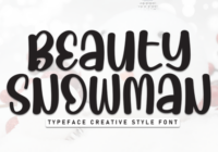 Beauty Snowman Font - Featured Image