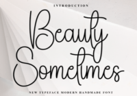 Beauty Sometimes Font - Featured Image
