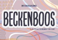 Beckenboss Font - Featured Image