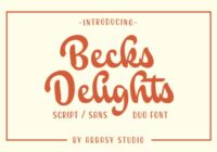 Becks Delights Font - Featured Image