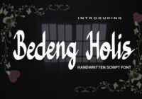 Bedeng Holis Font - Featured Image