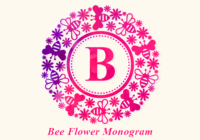 Bee Flower Monogram Font - Featured Image