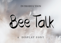 Bee Talk Font - Featured Image