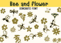 Bee and Flower Font - Featured Image