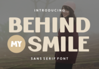 Behind My Smile Font - Featured Image