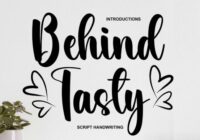 Behind Tasty Font - Featured Image