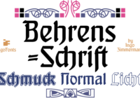 Behrens-Schrift Font - Featured Image