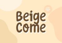 Beige Come Font - Featured Image