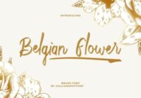 Belgian Flower Font - Featured Image