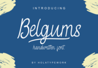 Belgums Font - Featured Image