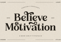 Believe Motivation Font - Featured Image