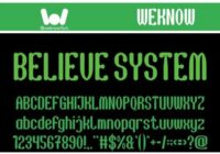 Believe System Font - Featured Image