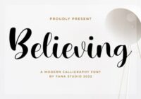 Believing Font - Featured Image