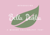 Bella Dahlia Font - Featured Image